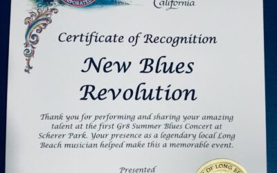 Certificate of Recognition from the City of Long Beach